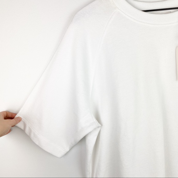 VINCE Raglan Sleeve Pullover White Medium - Picture 6 of 8